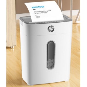 HP惠普（HP）4级保密办公家用碎纸机粉碎机 （单次6张 连续碎5分钟 15L 可碎卡碎订书针）W1505CC